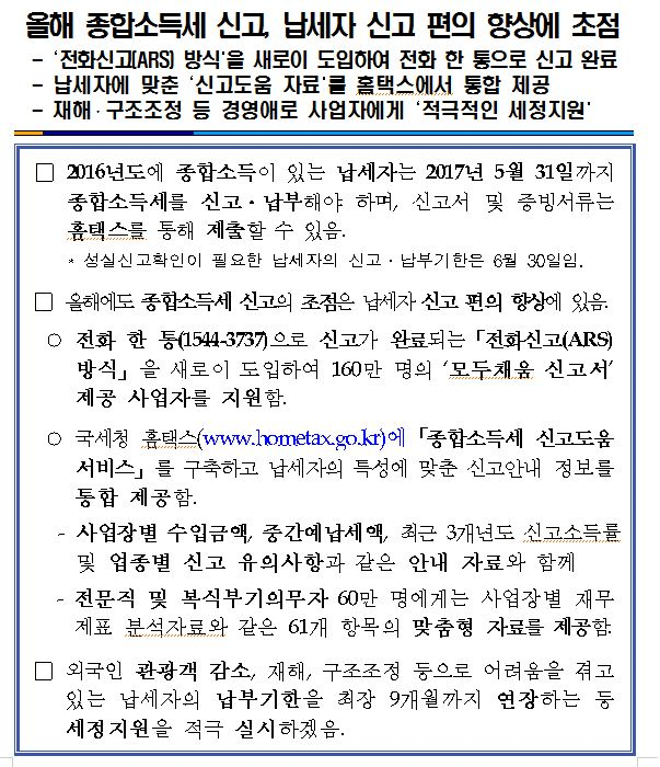 올해 종합소득세 신고, 납세자 신고 편의 향상에 초점 이미지 3